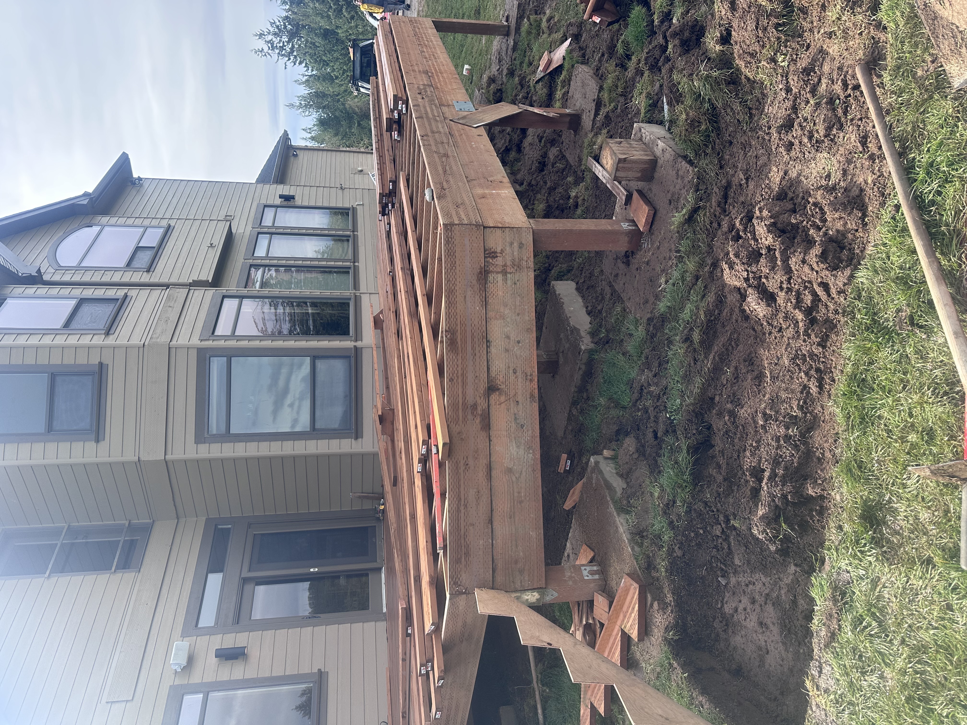 Large Wooden Deck Before